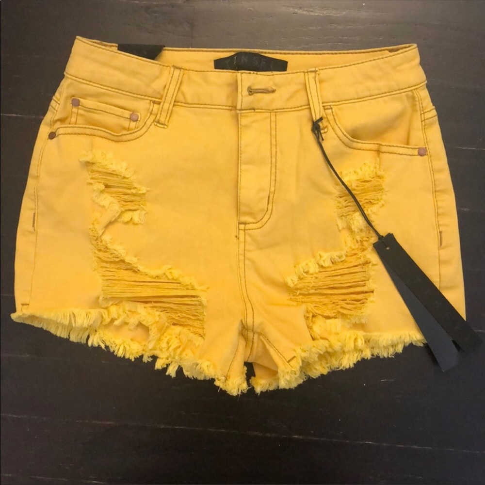 Yellow shorts
